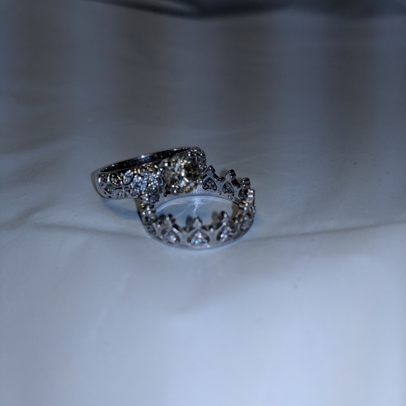 Two silver princess rings - Picture 5 of 6